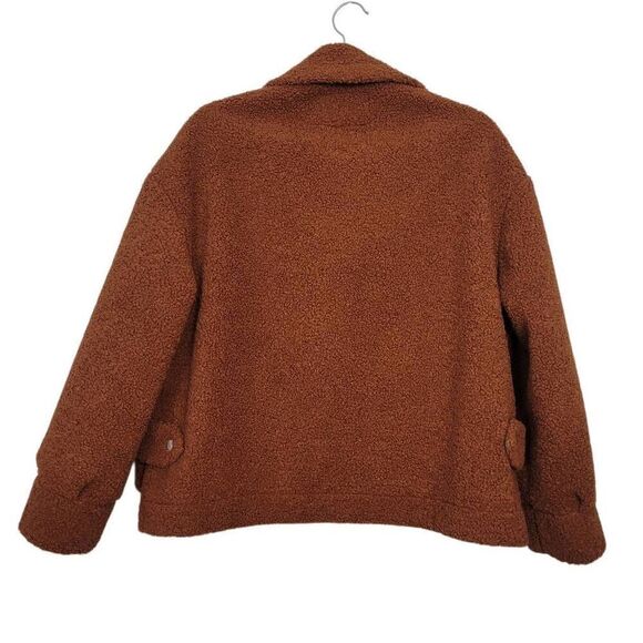 Blank NYC Bonded Faux Shearling Jacket Sz S Tough Cookie Oversized Teddy Coat - Picture 4 of 7